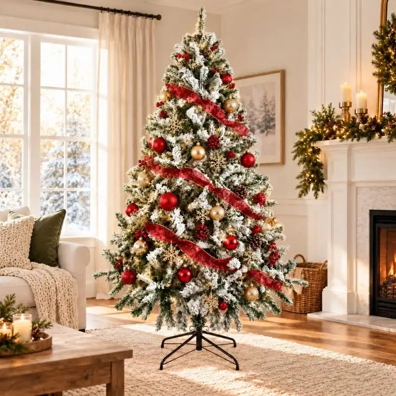 🎄 Árbol Nevado · 1,96 m · 600 Ramas