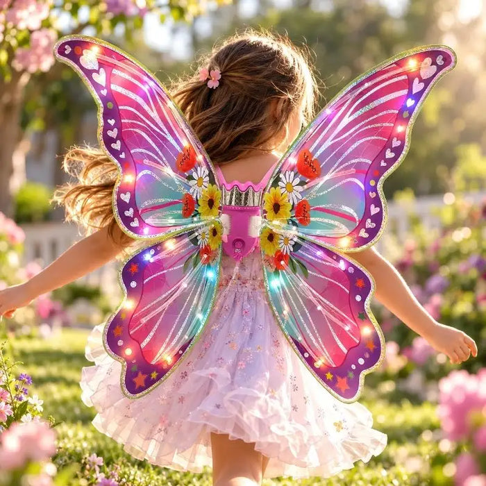 🦋 Alas de Mariposa con Movimiento y Luces LED