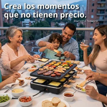 Raclette Eléctrica 2 En 1 🔥 Cocina Fácil y Comparte en Casa