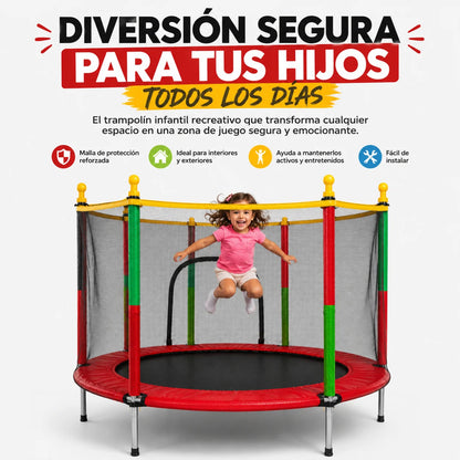 Trampolín Infantil con Malla de Seguridad