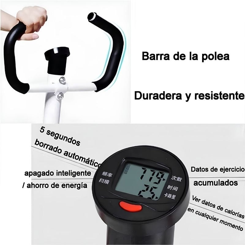 Escaladora Compacta con Manillar para Entrenar Cómodamente en Casa
