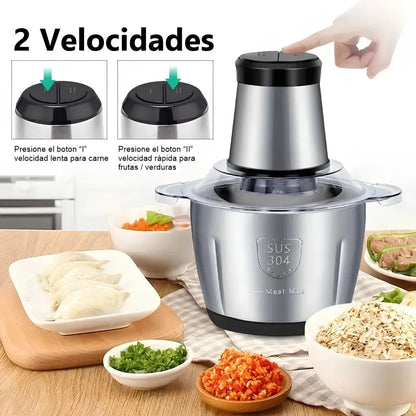 Procesador Eléctrico 3 Litros⚡ Pica Carne y Verduras en Segundos