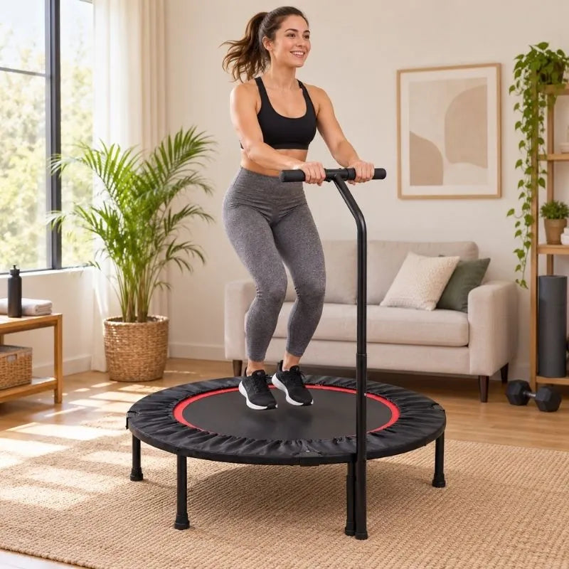 🤸 Trampolín Fitness con Barra · 1 m · Hasta 100 kg