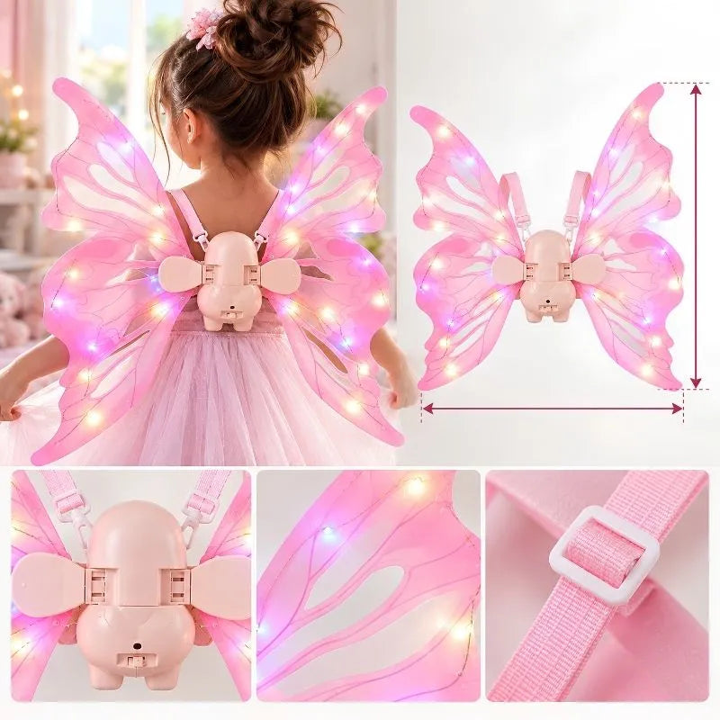 🧚 Alas de Hada con Movimiento y Luces LED