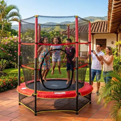 ⚡Trampolín Infantil con 🛡️ Malla Protectora de 360° y 160 cm de altura