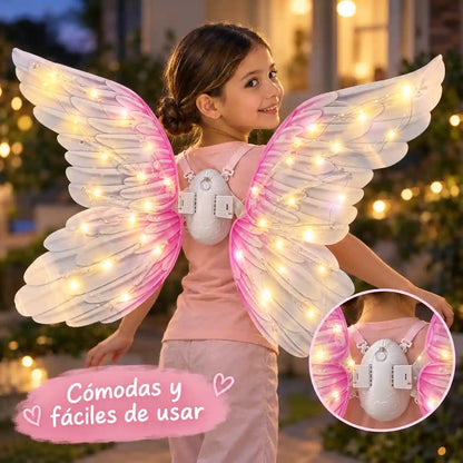 🪽 Alas de Ángel con Movimiento y Luces LED