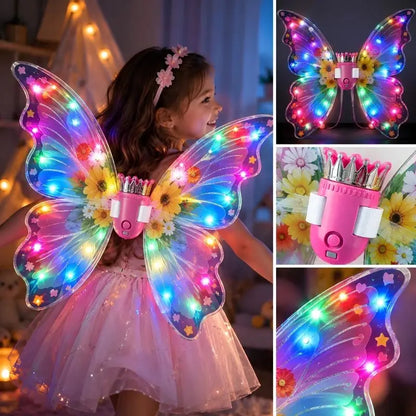 🦋 Alas de Mariposa con Movimiento y Luces LED