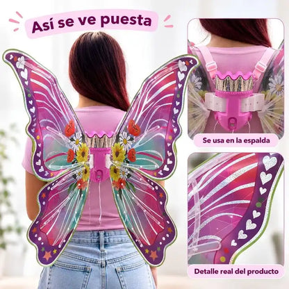 🦋 Alas de Mariposa con Movimiento y Luces LED