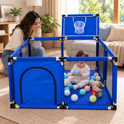 🧸 Corral Infantil 1,20 × 1,20 m con Malla para Crear su Propio Espacio de Juego