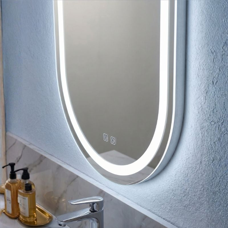 ✨ Espejo Ovalado LED con 3 Tonos de Luz para Verte Mejor y Transformar tu Espacio
