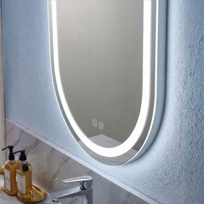 ✨ Espejo Ovalado LED con 3 Tonos de Luz para Verte Mejor y Transformar tu Espacio