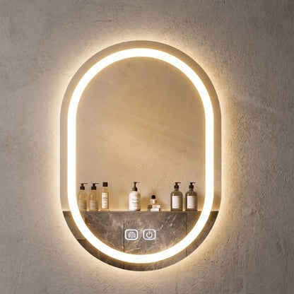 ✨ Espejo Ovalado LED con 3 Tonos de Luz para Verte Mejor y Transformar tu Espacio