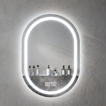 ✨ Espejo Ovalado LED con 3 Tonos de Luz para Verte Mejor y Transformar tu Espacio