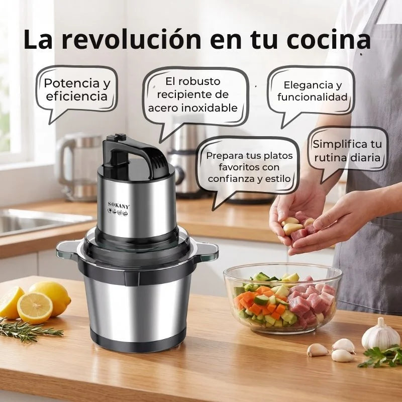 Picadora Eléctrica Sokany 2L y 4L | 800W