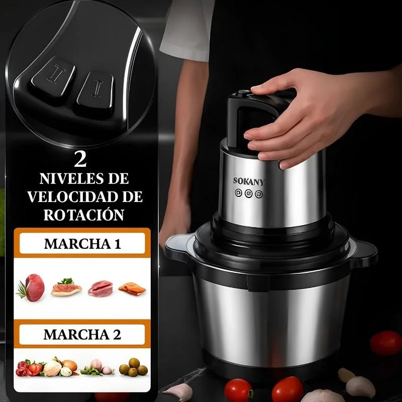Picadora Eléctrica Sokany 2L y 4L | 800W