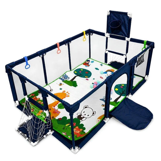 Corral Infantil Grande de 1.90 m con Tapete y Accesorios para Jugar con Más Libertad 🧸