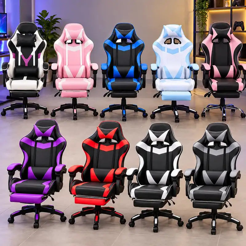 Silla gamer en 9 combinaciones de color